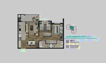 Imagem 4: COBERTURA com 2 dormitórios à venda por R$ 1.202.730,00 no bairro Mercês - CURITIBA / PR