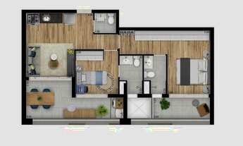 Imagem 2: ::Nas Perdizes | 2 Dormitórios | 2 Suítes | 70 m²