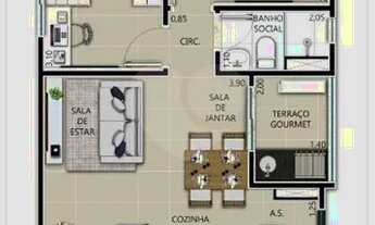 Imagem 5: Lindo apartamento com varanda gourmet