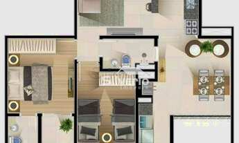 Imagem 3: Apartamento à venda, 56 m² por R$ 445.537,00 - Jardim Oswaldo Cruz - São José dos Campos/S