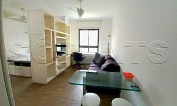 Imagem: Flat mobiliado com serviços no miolo do