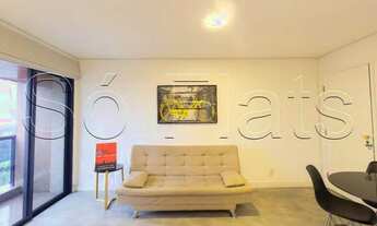 Imagem 3: Flat mobiliado no Itaim Bibi com 1 dorm com vista para Avenida Faria Lima