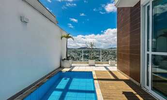 Imagem: Cobertura integrada com área gourmet e