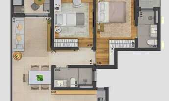 Imagem 4: Apartamento 1Dormitório para venda em Florianópolis - SC