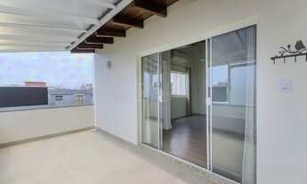 Imagem 4: Cobertura semi mobiliada com 2 dormitórios, terraço com churrasqueira e 1 vaga de garagem