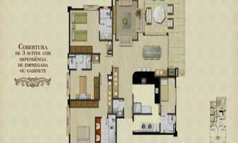 Imagem 3: Apartamento para Venda - 175m², 3 dormitórios, sendo 3 suites, 3 vagas - Três Figueiras