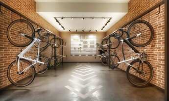 Imagem 2: Apartamento no Jardins 44 m² 1 dormitório (Suíte ) 1 Vaga de Garagem, varanda integrada co