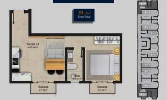 Imagem 2: Apartamento Studio à Venda, 2km do Ribeirão, pertinho do Aeroporto, Excelente Investimento