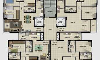 Imagem 2: Imóvel para venda tem 66 metros quadrados com 3 quartos em Casa Amarela - Recife - PE