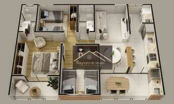 Imagem 2: Apartamento com 3 dormitórios à venda, 86 m² por R$ 535.000 - Nova Pouso Alegre - Pouso Al