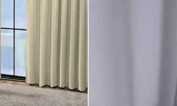 Imagem: Cortina Tecido Voal Forro Blecaute Pvc 2,00x160