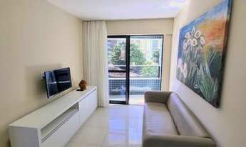 Imagem 2: BOA VIAGEM, LOCAÇÃO, MOBILIADO, CAMAREIRA, 2 QUARTOS (1 SUÍTE), 54 M², 1 VAGA COBERTA