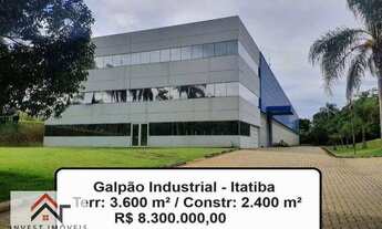 Imagem 4: Galpão, 2400 m² - venda por R$ 8.300.000,00 ou aluguel por R$ 54.000,00/mês - Loteamento P