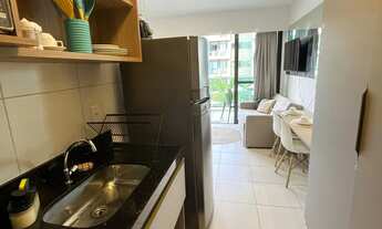 Imagem 7: Vendo flat mobiliado em muro alto