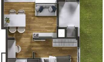 Imagem 5: Vittace Serena - Conj. Hab. Alexandre Urbanas, Garden 1 Quarto com churrasqueira