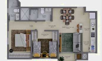 Imagem 6: Apartamento novo de 2 dormitórios em Criciúma Residencial Lovere com parcelamento