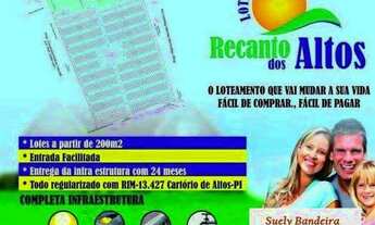 Imagem 7: Loteamento Recanto dos Altos Últimas unidades