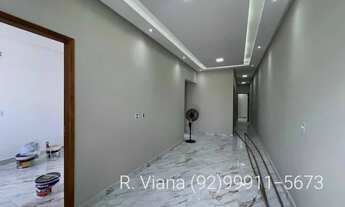 Imagem 2: Casa nova no PQ. das Nações-Flores, 03Quartos, excelente acabamento, Terreno 7,5x30m a 3mi