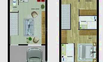 Imagem 5: Casa Condominio para Venda - 94.47m², 3 dormitórios, sendo 1 suites, 1 vaga - Medianeira