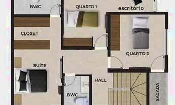 Imagem 6: Singer e Souza Sobrado 3 dormitórios à venda, 130 m² Pinheirinho