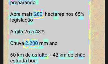 Imagem 7: Fazenda 1.400 hect em jangada MT. Reg barra do bugre 500hect em lavoura 38 milhões