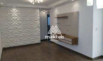 Imagem 2: Apartamento com 3 dormitórios para alugar, 82 m² por R$ 3.646/mês - Vila Guiomar - Santo A