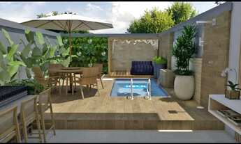 Imagem 2: Casa duplex com 3 quartos, 3 banheiros, piscina, área gourmet