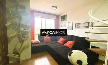 Imagem 3: Cobertura com 2 dormitórios para alugar, 116 m² por R$ 649/mês - Bom Jesus - Porto Alegre
