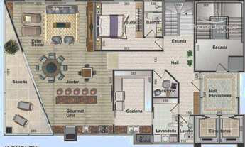 Imagem 5: Apartamento com 3 dormitórios à venda, 161 m² por R$ 1.550.540,00 - Country - Cascavel/PR