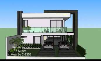 Imagem 2: Casa Duplex no Renaissance com 361m2, 5 Suítes, 4 com closets. Em fase de Construção