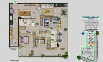 Imagem 6: Apartamento com 3 quartos à venda, 125 m² por R$ 1.329.000 - Piratininga - Niterói/RJ