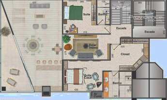 Imagem 6: Apartamento com 3 dormitórios à venda, 161 m² por R$ 1.550.540,00 - Country - Cascavel/PR