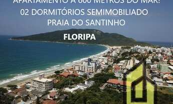 Imagem 4: Praia do Santinho* Apto novo, semimobiliado 02 dorm vista Mar!