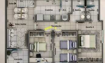 Imagem 2: Cobertura à venda, 3 quartos, 1 suíte, 4 vagas, Jardim América - Belo Horizonte/MG