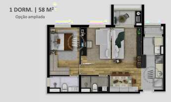 Imagem 2: LANÇAMENTO VISION COLINAS Apartartamentos com 58m² - 2 quartos 1 suíte
