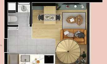 Imagem 2: Loft prox ao Clube Curitibano - portão