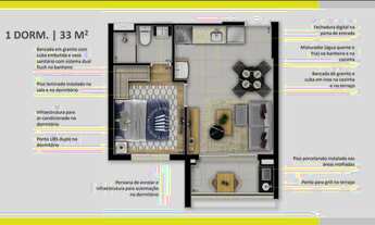Imagem 3: LANÇAMENTO VISION COLINAS - Studio com 33m² - 1 Quarto com suíte - Opção Studio