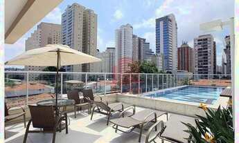 Imagem 2: Apartamento com 1 dormitório para alugar, 51 m² por R$ 4.480,00/mês - Brooklin - São Paulo