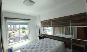 Imagem 5: Apartamento mobiliado, 57m2, 1 suite, 1 vaga, lareira e churrasqueira, localizado no bairr