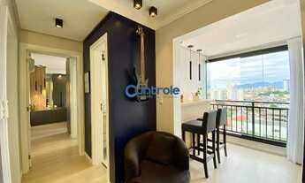 Imagem 4: Apartamento mobiliado em Barreiros com 02 dormitórios, 01 suíte e 02 sacadas e 01 vaga