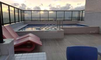 Imagem 2: Alugo apartamento semi-mobiliado em Candeias com 2 quartos, área de lazer e vista para mar