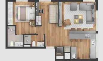 Imagem 13: Apartamento Studio, 1 dormitório, 1 vaga - Auxiliadora