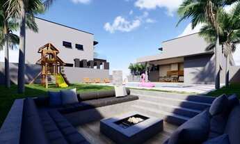 Imagem 4: Casa em condomínio a venda em Atibaia, área social com piscina, 3 dormitórios, sendo 1 suí