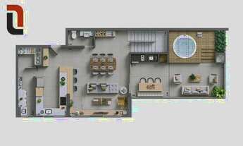 Imagem 3: New In - Cobertura 164m² 3 quartos, terraço c/ jacuzzi e 4 vagas no Ecoville