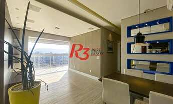 Imagem 5: Apartamento à venda, com 80 m², 2 dormitórios e lazer. Gonzaga. Santos/SP