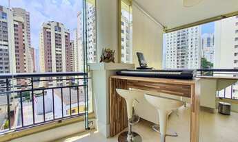 Imagem 2: BROOKLIN - MIOLO DO BAIRRO COM VARANDA INTEGRADA AO LIVING