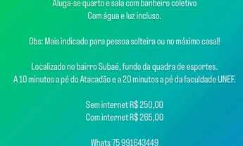 Imagem: Aluga-se Quarto