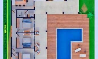 Imagem 7: Chácara na planta - projeto dentro de condomínio no interior