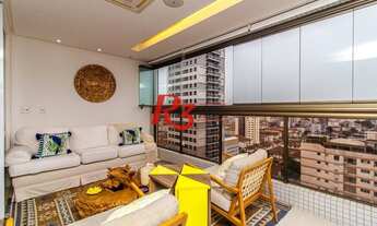 Imagem 6: Oportunidade única, lindo ap. à venda, alto padrão, Embaré, Santos, 171 m², 3 suítes, sac