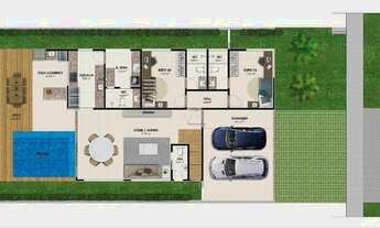 Imagem: Casa Duplex em Construção no Terras Alphaville